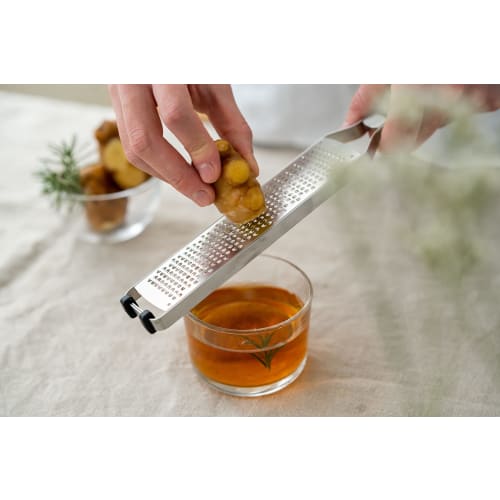 Iidaya Ever Oroshi Pro (Made In Japan/Compact/Stainless Steel) Zester Grater for Thin Slicing (Cheese/Ginger/Lemon/Garlic) Professional Stick Grater