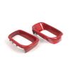 Car Front Bumper Air Duct Cover Pair Red Plastic Grille Frame for Mini Cooper S F55 F56 F57 2014 to 2021