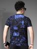 European Goods 2025 Summer New Short-Sleeved T-Shirt Men's Round Neck Half-Sleeved Top Casual Versatile Trendy Brand Printed T-Shirt
