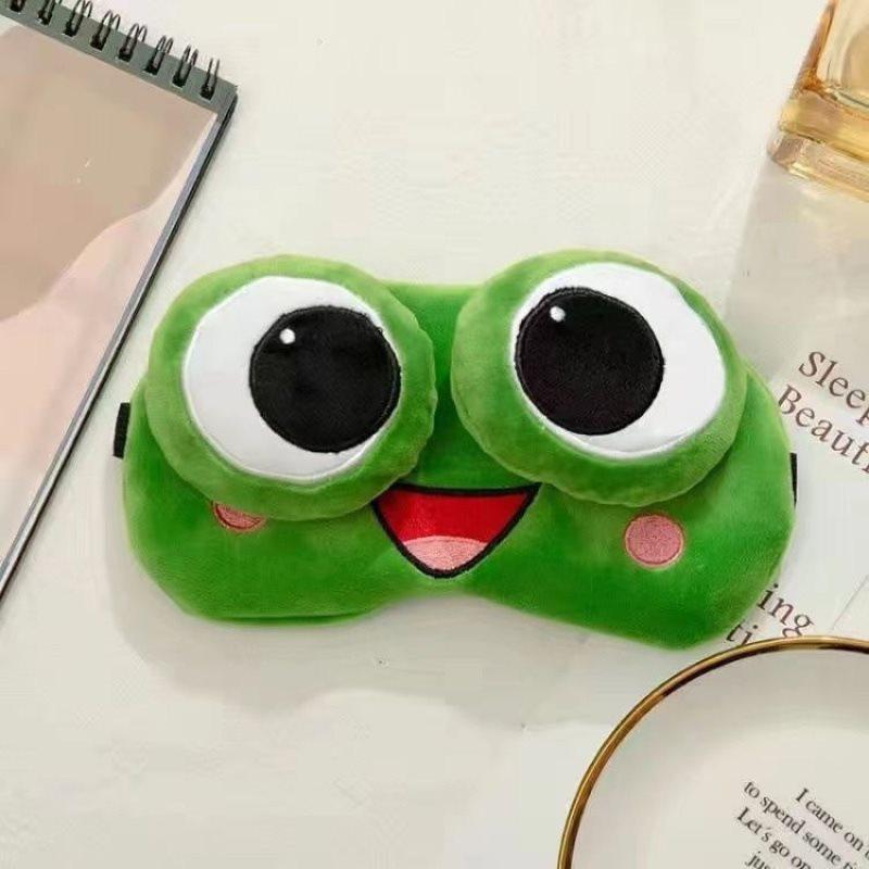 

Summer Blackout Cute Frog Ice Eye Mask for Kids & Adults – Funny Cartoon Design Single