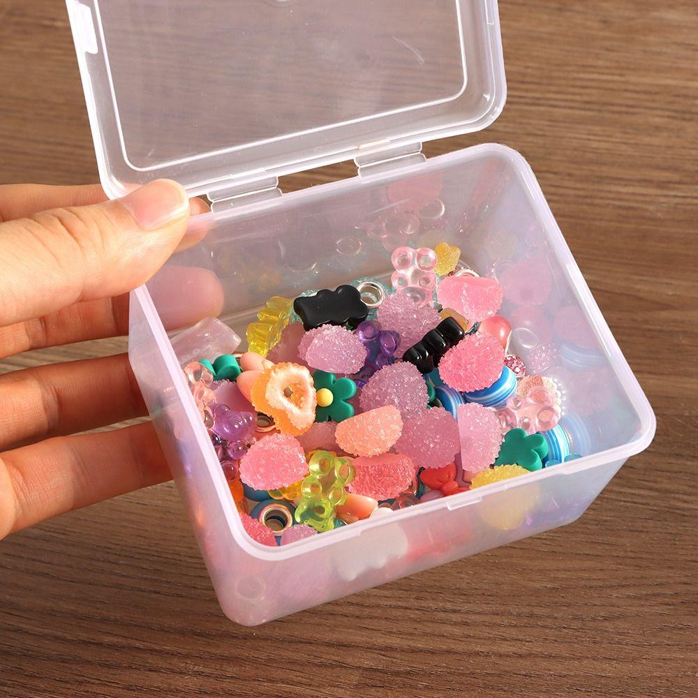 1Pcs with Lid Storage Box Rectangular Shape Small Thing Container  Storing Jewelry Headband