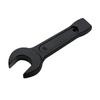Solid Steel Open Slugging Wrench Spanner Black Coated Repair Tool with Hit-End Tail for Equipment Service and Fastener Care