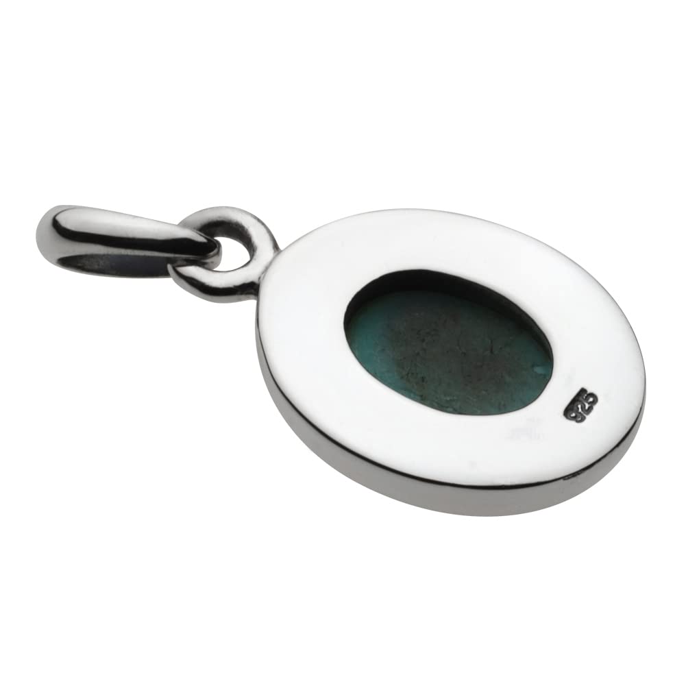 Simple Stone Pendant Turquoise fp0105 [FIGMART] [Silver Accessory]