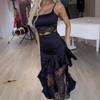 2025 Sommer Damen Slim Fit High Waist Mesh Midi Rock - Europäische & Amerikanische Street Fashion