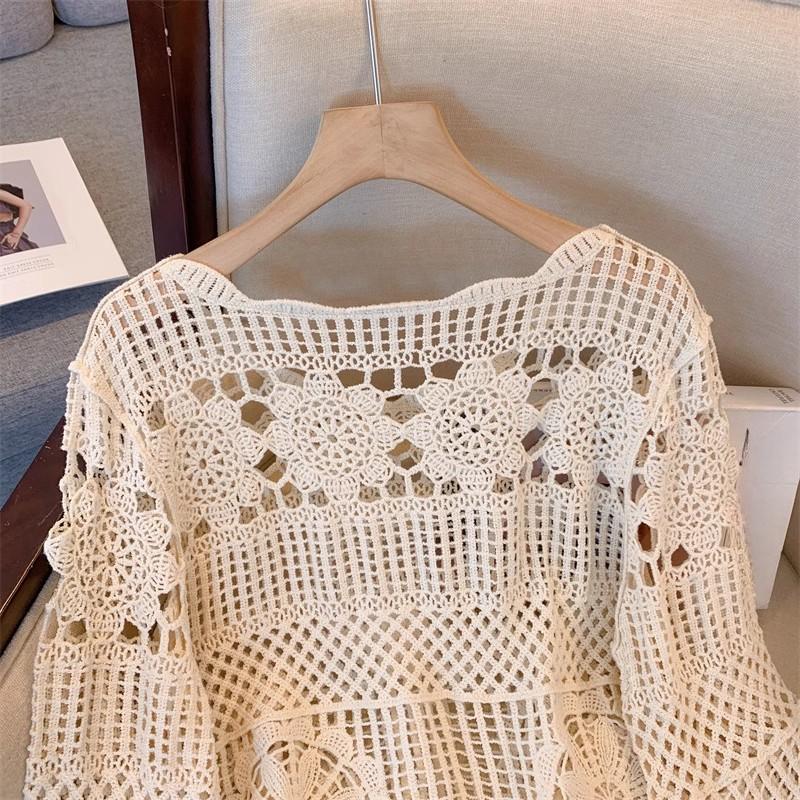 DIMANAF 2025 New Summer Women Bat T-Shirt Basic Lace Fashion Tops Lace Tees Casual Loose Tees