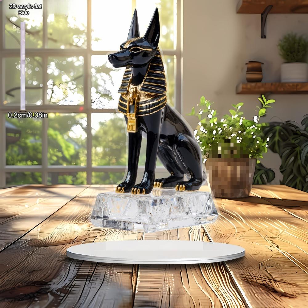 Antico Dio Cane Egizio Anubi, Decorazione Quattro Stagioni, decorazione per la casa nuova, Perfetto e Durevole per Camera da Letto, Negozio, Ufficio, Cucina, per Decorazione