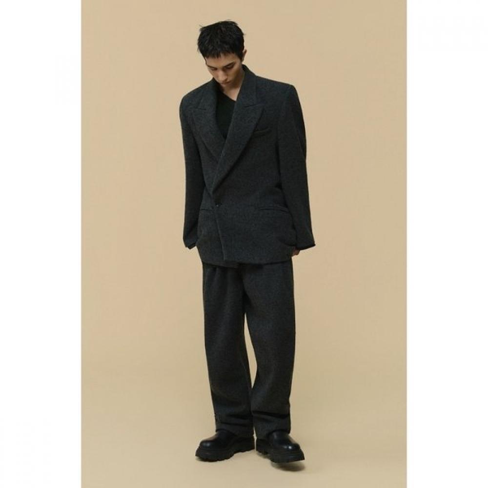 Customellow Wool Falling Back Jacket Grey Cwjaw25991gyx