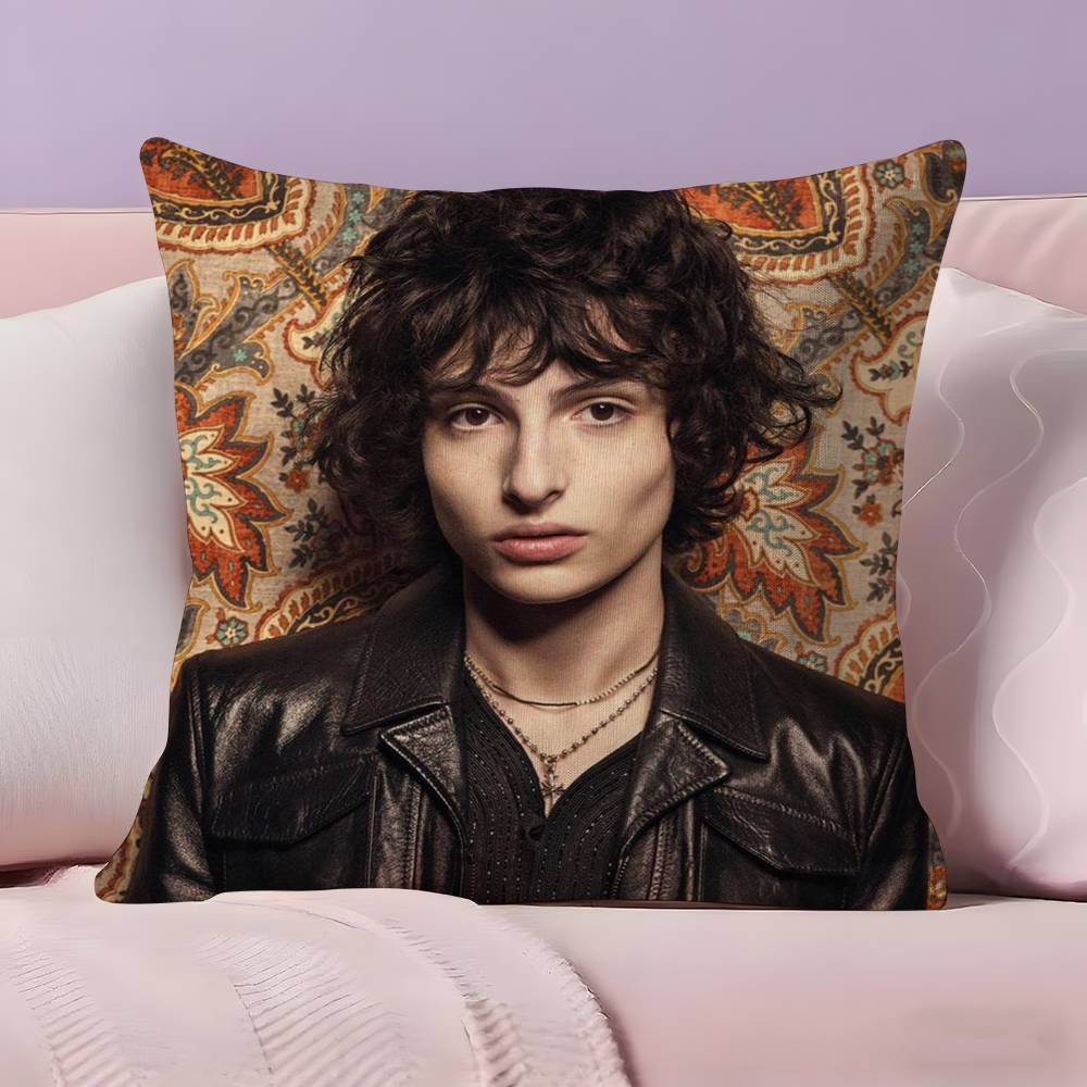 Famous Actor F-Finn W-Wolfhards Pillow Case Ultra Soft Skin Friendly Fabric Cloud Like Comfort & Concealed Zipper