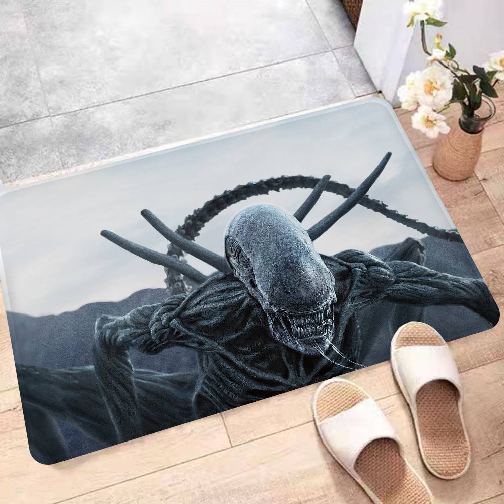 Klassische Sci-Fi Alien Fußmatte Retro Multiple Choice Wohnzimmer Küche Teppich Rutschfest Moderne Heimdekoration