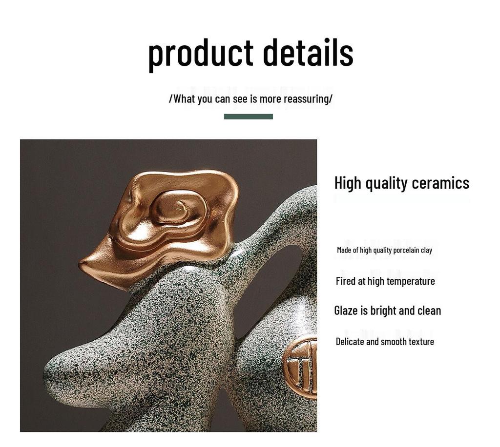 Chinese Ceramic Gourd Ornament - Home Decoration Gift