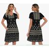 Sleeveless Dress Summer New Beach Hawaiian Print Loose Vest Skirt With Pockets