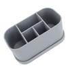 Silicone Toothbrush Toothpaste Holder Multipurpose 5 Slots Drainage Holes Bathroom Countertop