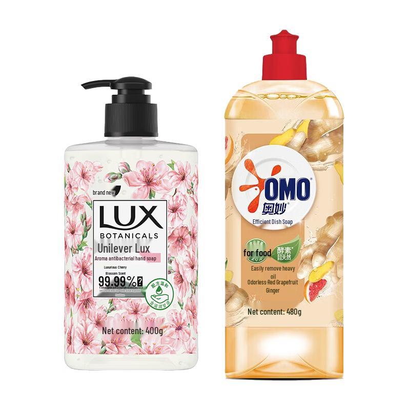 LUX Cherry Blossom Hand Soap & Ginger Dish Soap Combo