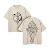 Hot Anime Avatar Aang Print T-shirt Men Women Tshirts Short Sleeve Cotton Clothing Retro Washed T Shirt Harajuku Casual Tops
