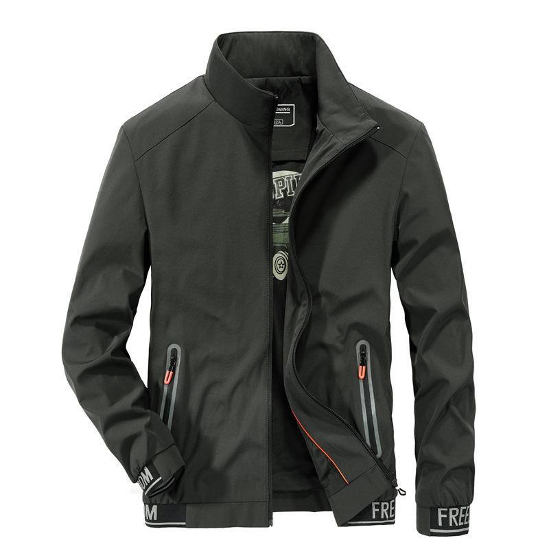 Herren Frühling und Herbst Neue Lässige Lockere Übergröße Jacke