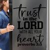 Proverbs 3:5 Removable Wall Sticker - Modern Self-Adhesive Living Room Decor