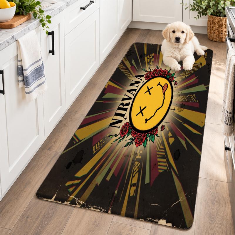 Flannel Kitchen Mat Nirvana Soft Area Rug Non Slip Floor Carpet Home Decoration