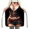 1pc Cooking Apron Funny Kitchen Stain-proof For Women Aprons Man BBQ Cleaning Sexy Women's