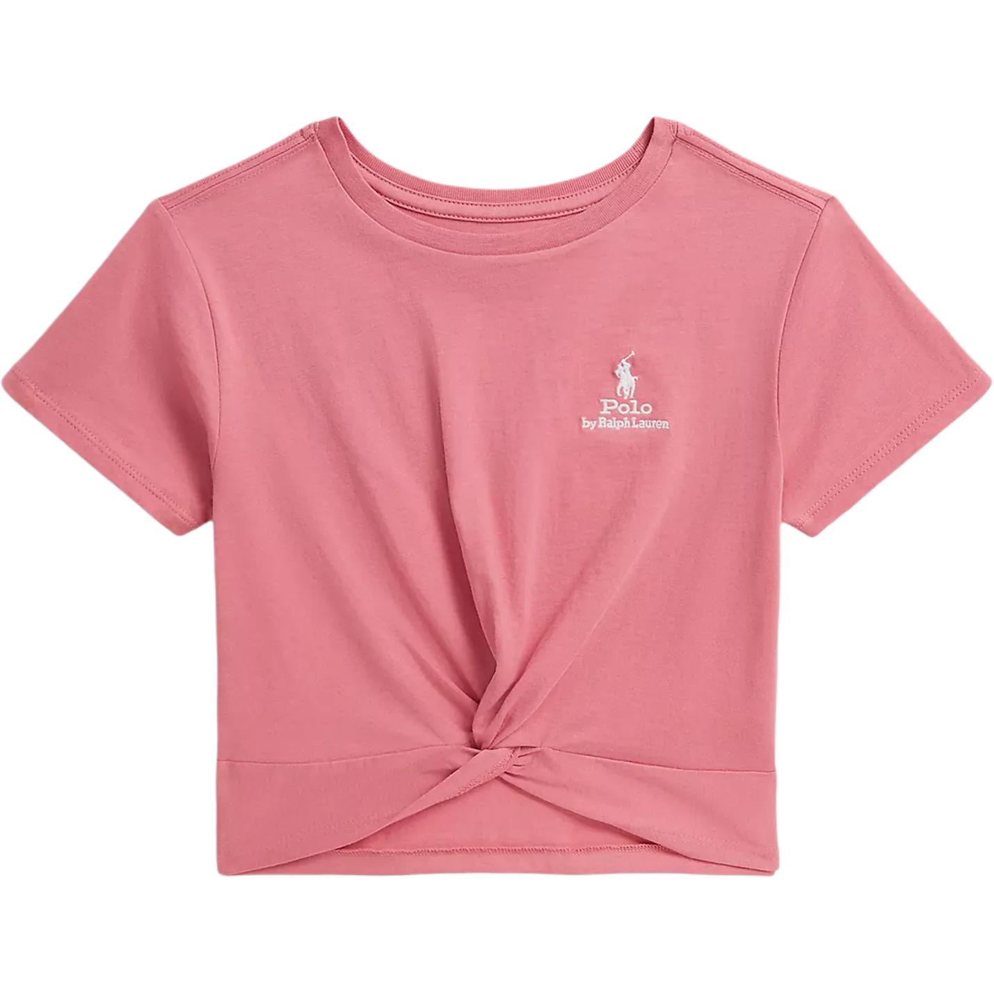 

Футболка Polo Ralph Lauren Хлопок Круглый вырез Вышивка Короткий рукав Классическая версия Детские топы 313A11780-001 XL