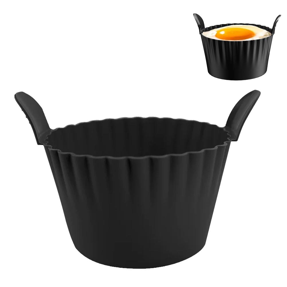 

1/6Pcs Air Fryer Silicone Egg Poacher Cups Silicone Egg Cooker Mold Baking Custard Tart Pie Desserts Egg Poaching Maker