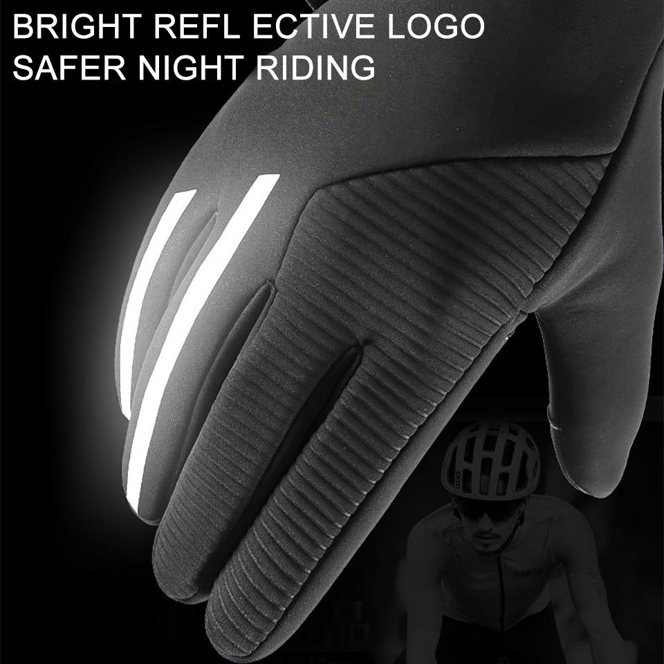 Getinfit 1Pair Winter Gloves Touch Screen Anti-Slip Waterproof Thickened For Warmth Gloves Outdoor Sports Cycling Running Unisex