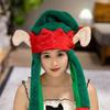 Christmas Series Hat Green Monster Santa Claus Milu Deer Cartoon Kawaii Cute Plush Hat Winter Keep Warm Hat X-Mas Gift Kid