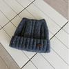 Solid Color Stretchy Beanie Hat Polyester Winter Warm Hat Classic Ribbed Knitted Beanie  For Women