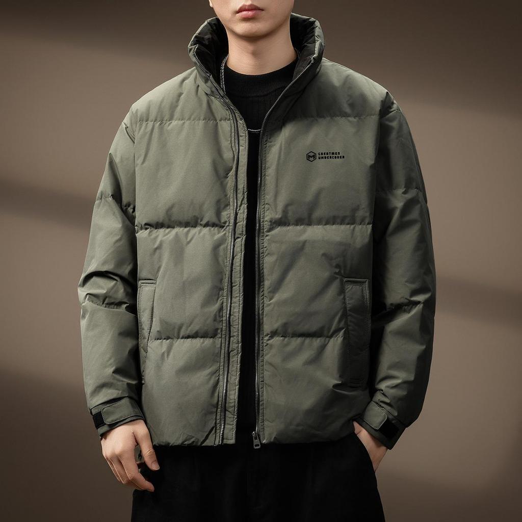 Luxuriöse Herren Retro 90er Winterjacke mit Daunenfüllung - Warm, Locker und Vielseitige Oberbekleidung