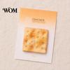 Unique Stick Notes Note Pads, Funny Toast Bread Cookie Cheese Design Cute Notepad, 30 Pad Sheets/Pad Self Memo for Home Office Notebook Bookmarks