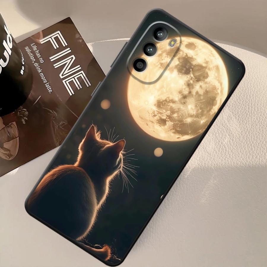 Cute Cat Case for Motorola Moto G51 G73 G32 G50 G52 G60s G53 G30 Edge 20 Pro 30 Lite G71 G22 Edge40 Phone Cover