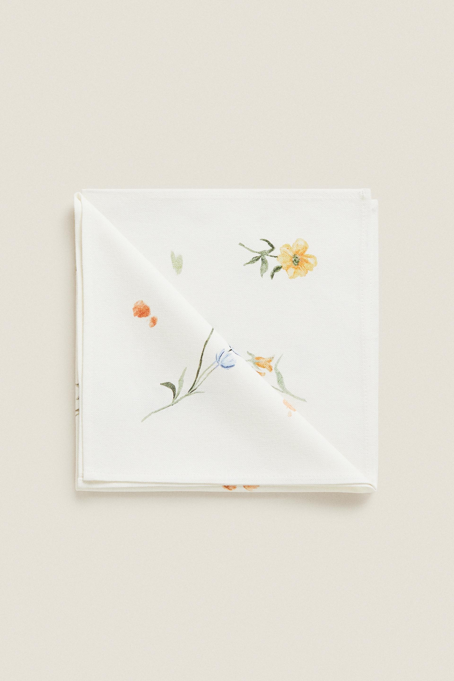 

САЛФЕТКИ С ЦВЕТОЧНЫМ ПРИНТОМ (УПАКОВКА ИЗ 2)