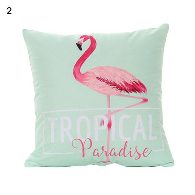 Long-legged Flamingo Series Linen Pillowcase Cushion Cover