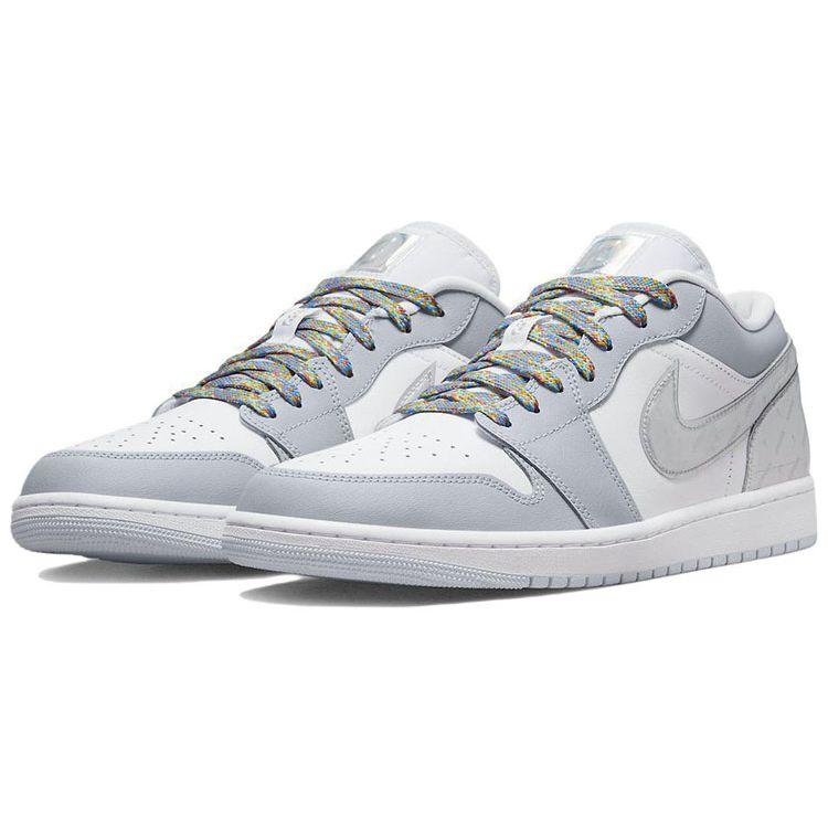Air Jordan 1 Low SE Tear-Away Men Sneakers White Wolf-Grey DX6070-101