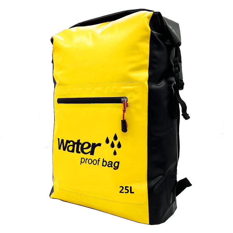 Outdoor 25L Waterproof Backpack with Wet/Dry Separation for Rafting & Canyoning