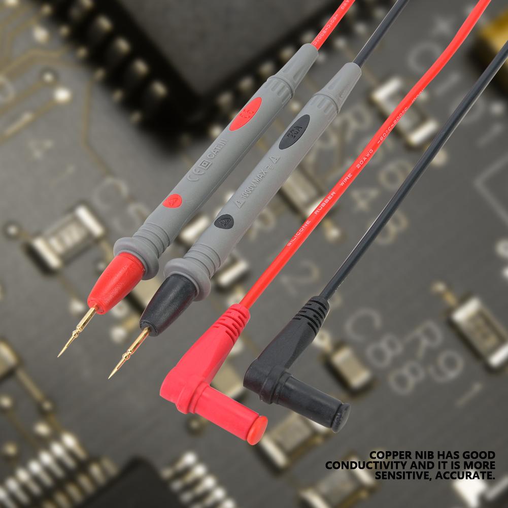 2Pcs PT1006 Digital Multimeter Needle Tip Probe Pen Test   20A 109cm