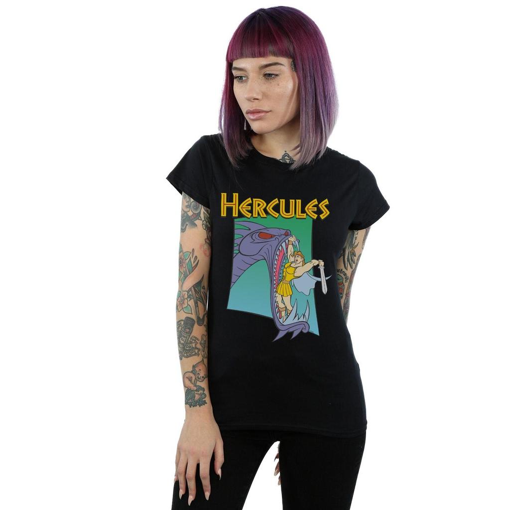 Disney Womens/Ladies Hercules Hydra Fight Cotton T-Shirt