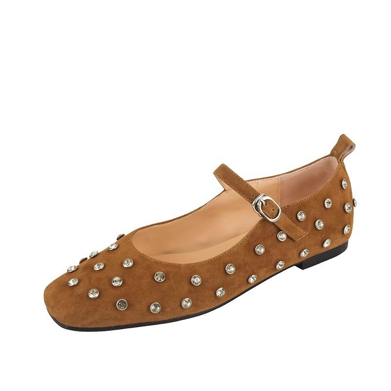 Fashion Flat Shoes for Women Spring Autumn 2025 Korean Version Thick Heel French Retro Temperament Mary Jane Shoes Loafers  Luxury Shoes