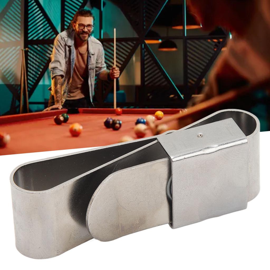 Billiard Chalk Clip Stainless Steel Magnetic Pool Cue Chalk Holder Clip Cue Sports Accessories