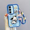 KEYSION Shockproof Case for Infinix Hot 50 4G 5G with Lanyard Soft Silicone Cute 3D Cartoon Doll Phone Cover for Infinix Hot 50 Pro 4G