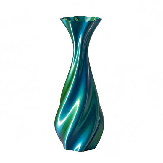 3D Printed Vase Twisted Flower Vase Minimalist Flower Arrangement Holders Elegant