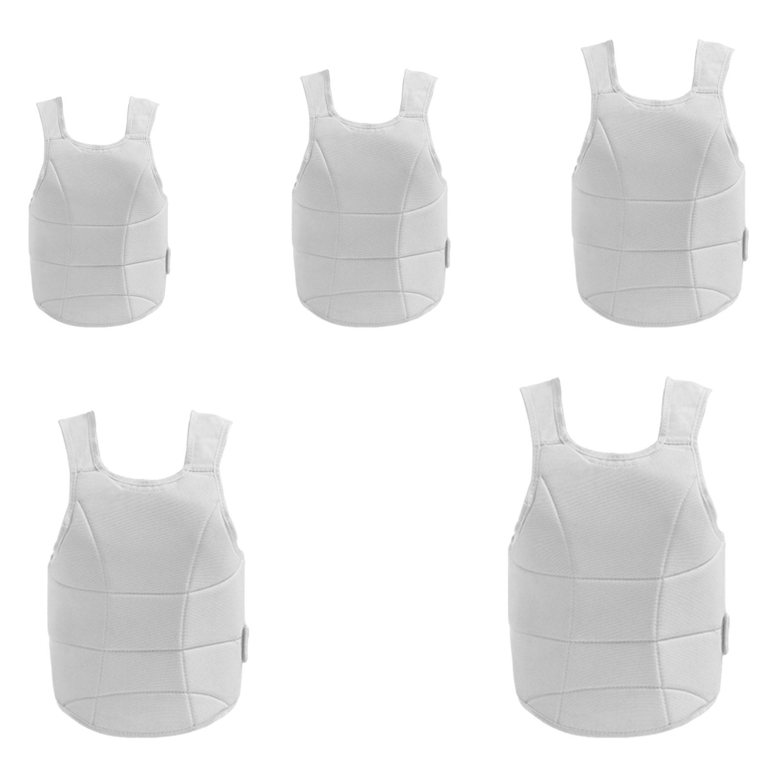 

Karate Chest Protector Comfortable Practical Versatile Rib Shield Armour Karate Chest Guard Taekwondo Vest for Sparring Training XS