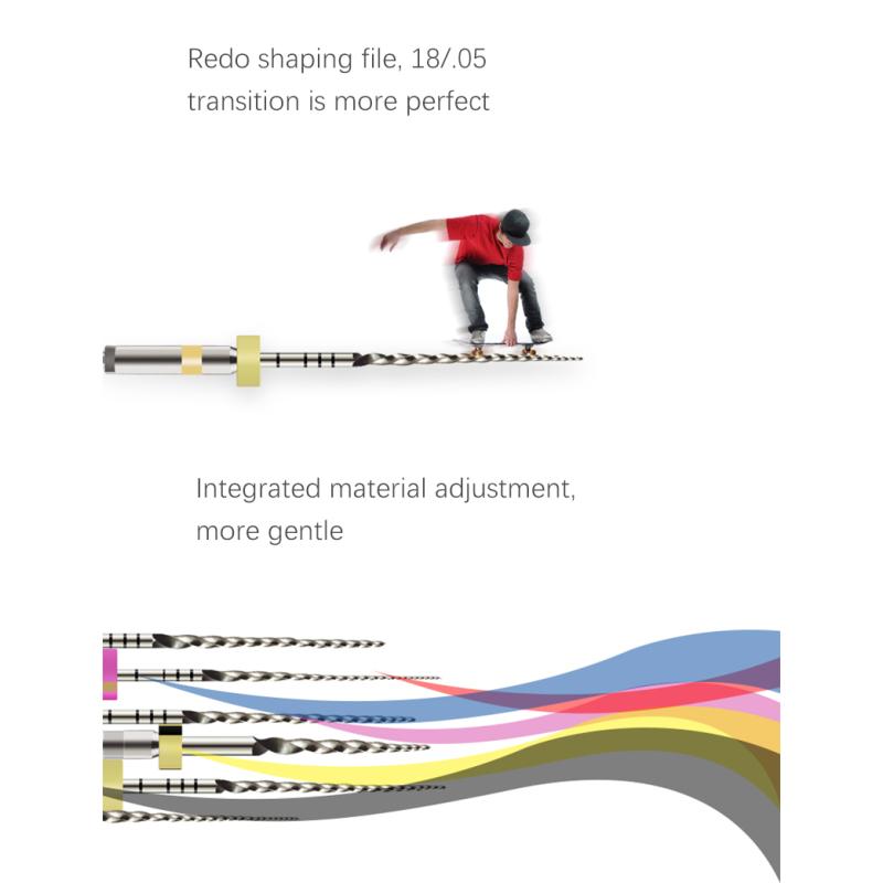 6Pcs/Box Activated Root Canal File Dentist Tools Root Canal File Endodontic Files Dental Rotary Files Dental Materials