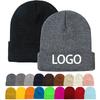 2025 Trending High Quality Custom Embroidery Logo Winter Head Warmer Knitted Beanie Hats with Character Pattern
