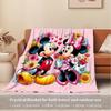 1pc Throw Blanket - Mickey Mouse Minnie Mouse Flower Heart Love Valentine