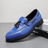 Men's Shoes Large Size Fringed Loafers One-pedal Lazy Shoes Men's Business Casual Leather Shoes Driving Casual Shoes