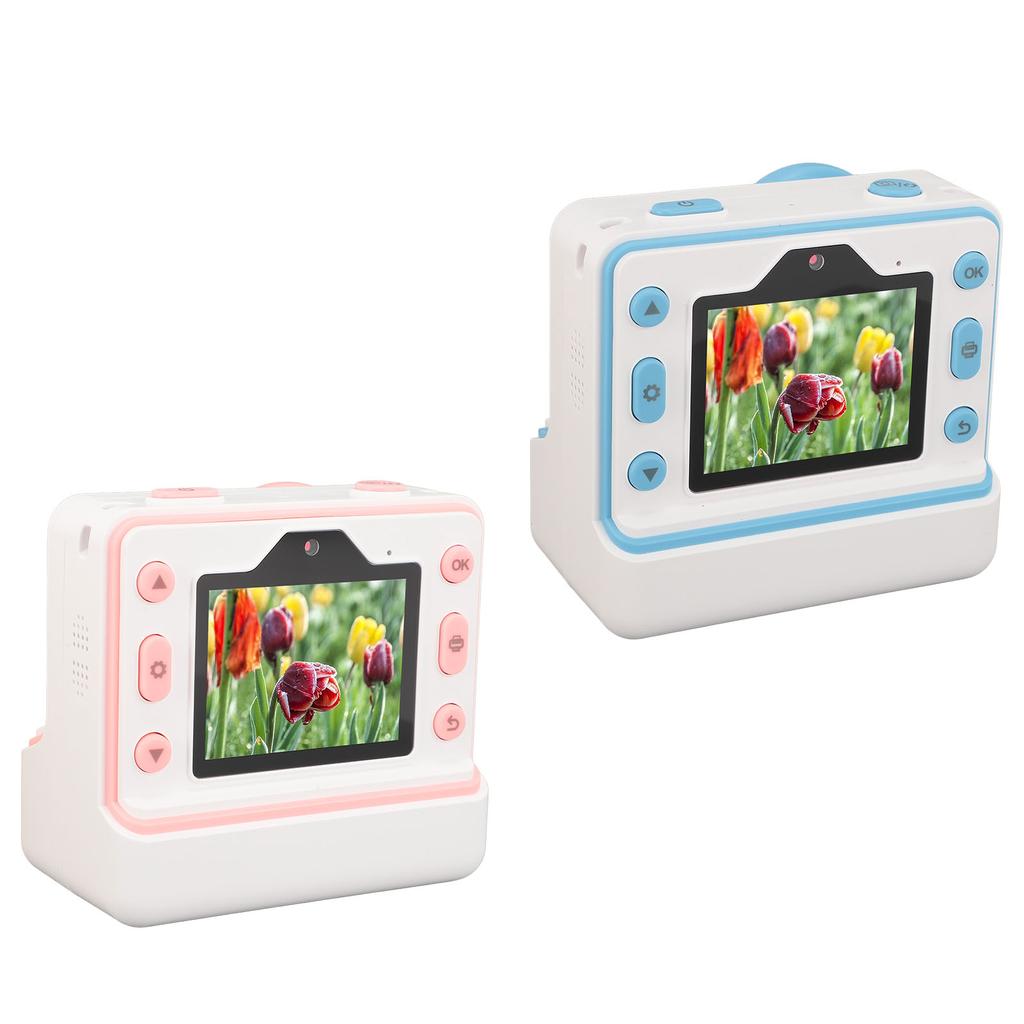 Print Camera 1080P HD 48MP Dual Lens 2.4 Inch IPS Screen Photo Video Camera 16X Digital Zoom Flash T
