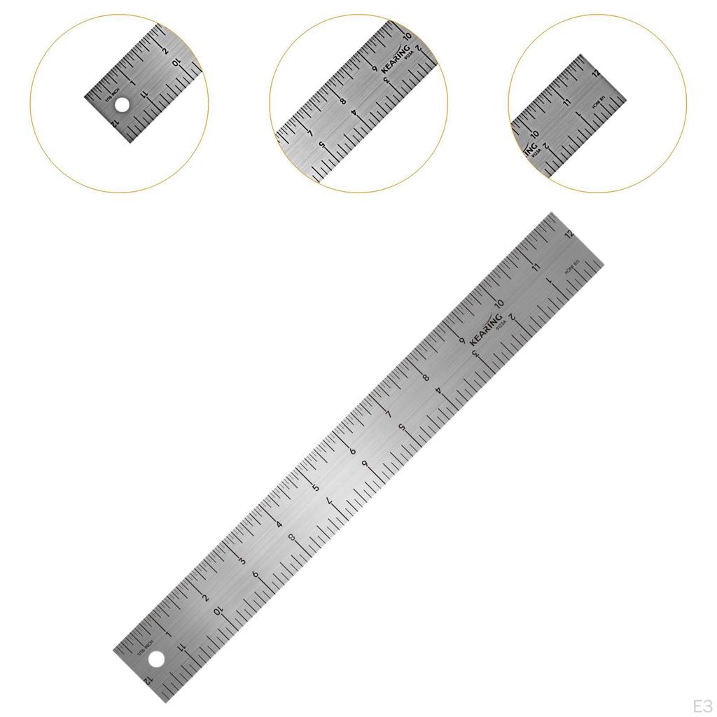 Measuring Ruler Aluminum with Hole Drafting Tool Centimeters Drawing Rule for