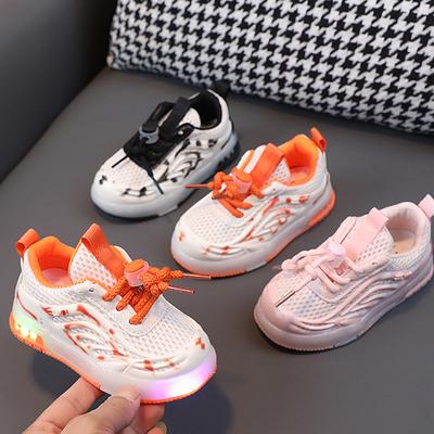 Children's Sneakers Boys LED Light Sport Shoes Student Shoes Summer Anti-slip Kids Mesh Outdoor Shoes Sports Shoes