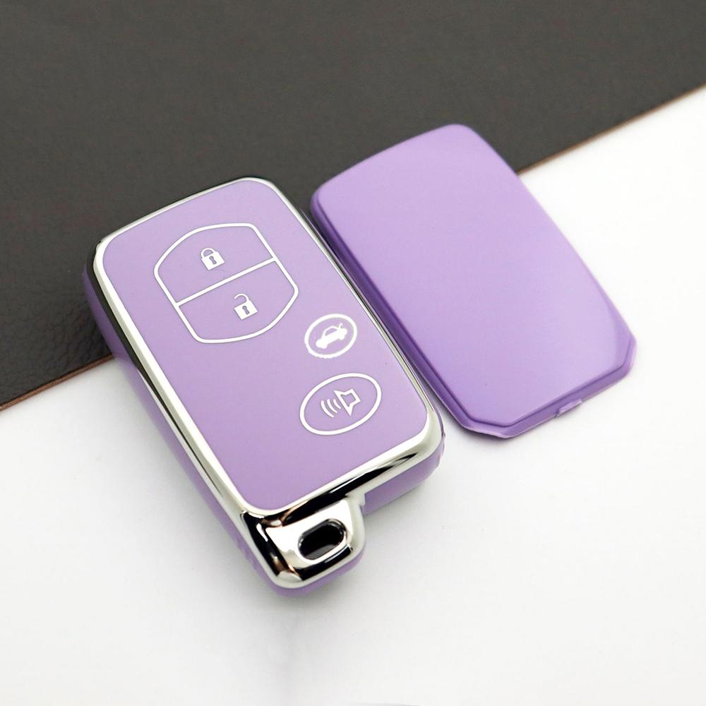 

TPU Key Case Cover For Toyota Land Cruiser Prado Avensis IQ Corolla Prius Highlander Yaris Keyless Fob Holder Protector