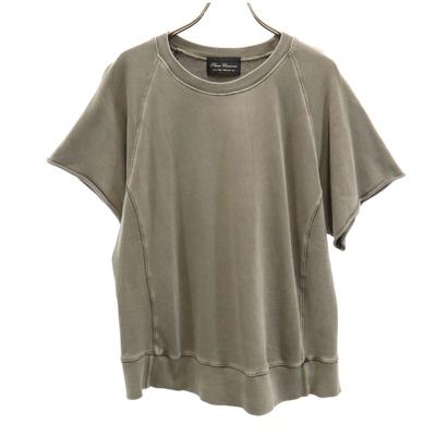 Nano Universe Short Sleeve Sweat Trainer F Gray Women Used